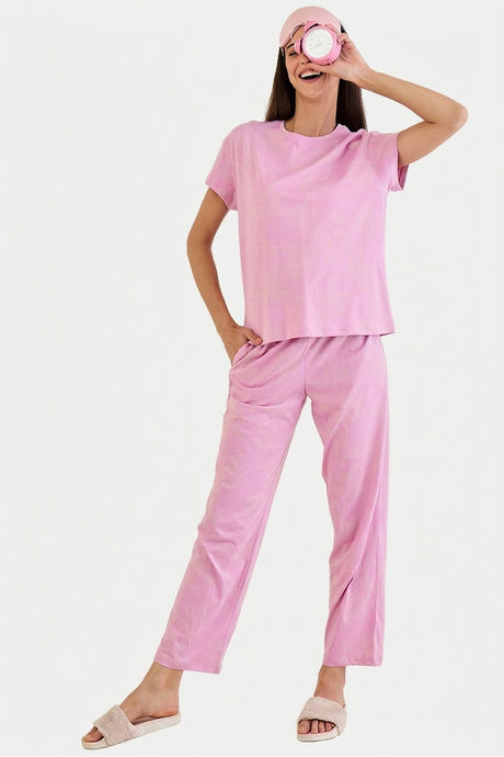 Sweet Dreams Printed Pyjama Set - Dusty Rose Buy Sweet Dreams Printed Pyjama Set - Dusty Rose
